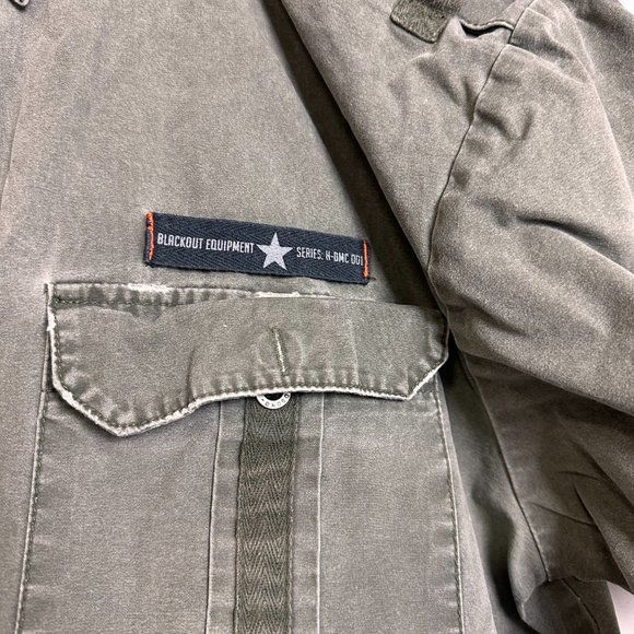 HARLEY DAVIDSON MEN'S  BUTTON UP GREEN SHIRT - Picture 3 of 13